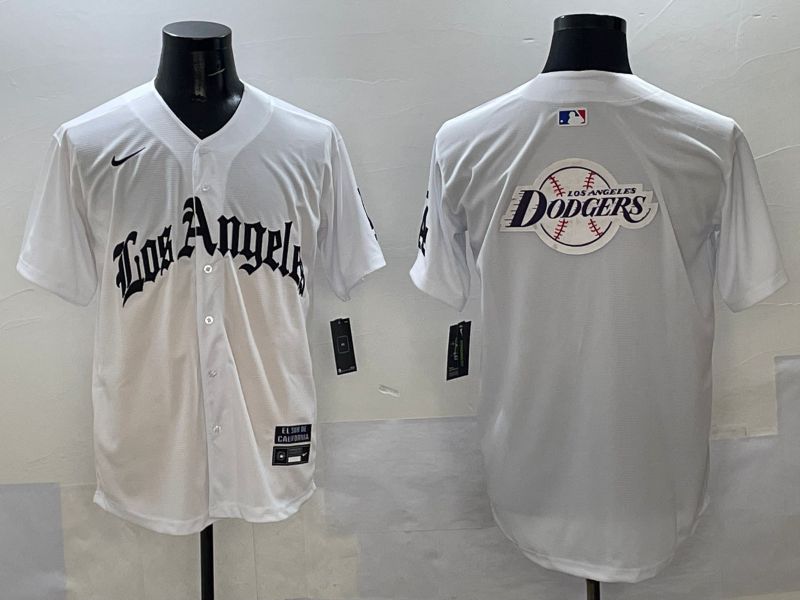 Men Los Angeles Dodgers Blank White Five generations Joint Name 2025 Nike MLB Jersey style 71